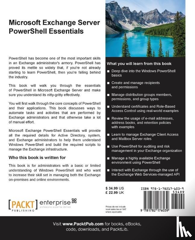Banerjee, Biswanath - Microsoft Exchange Server PowerShell Essentials