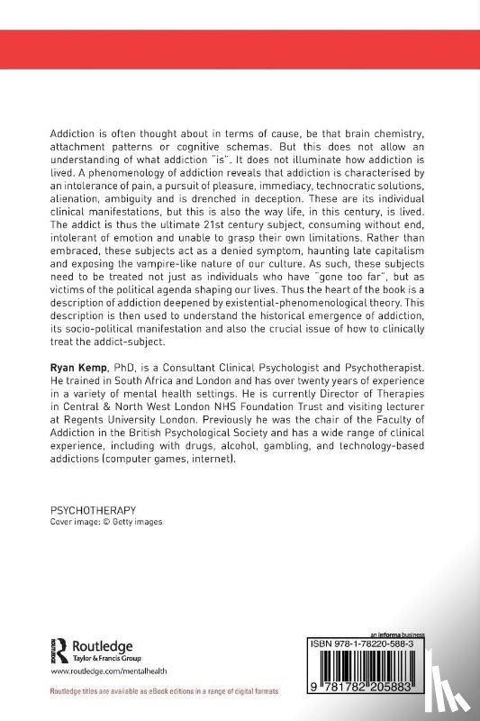 Kemp, Ryan - Addiction as Existence
