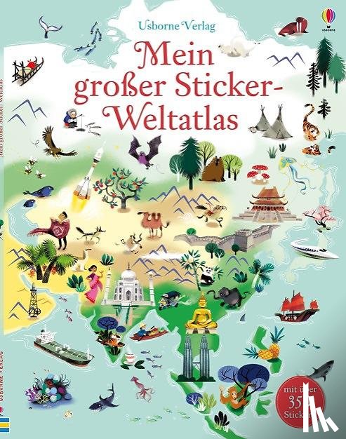Lake, Sam - Mein großer Sticker-Weltatlas