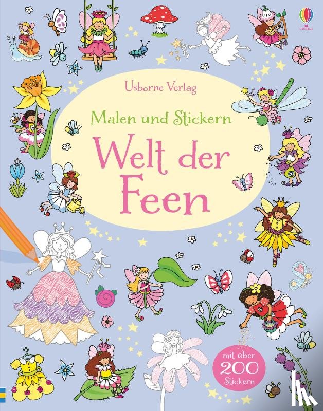 Greenwell, Jessica - Malen und Stickern: Welt der Feen