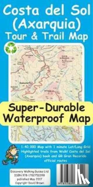 Brawn, David - Costa del Sol (Axarquia) Tour and Trail Map