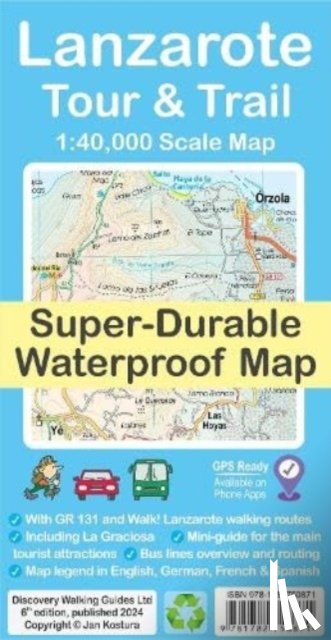 Kostura, Jan - Lanzarote Tour & Trail Map