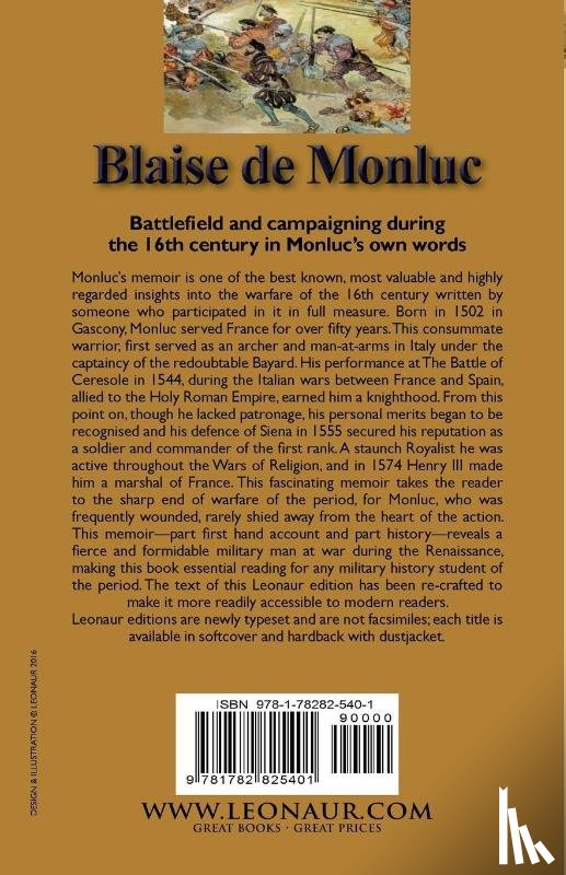 Evans, A W - Blaise de Monluc