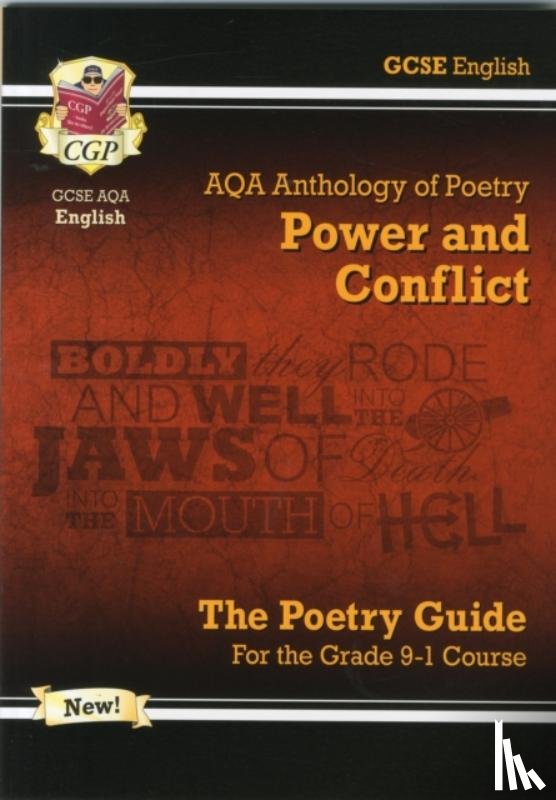 CGP Books - GCSE English AQA Poetry Guide - Power & Conflict Anthology inc. Online Edition, Audio & Quizzes: for the 2025 and 2026 exams