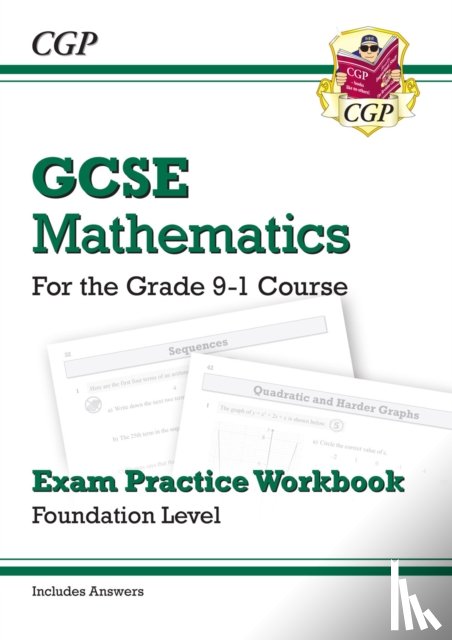 CGP Books - GCSE Maths Exam Practice Workbook: Foundation - includes Video Solutions and Answers