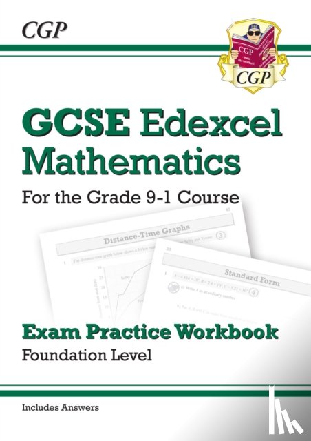 CGP Books - GCSE Maths Edexcel Exam Practice Workbook: Foundation - includes Video Solutions and Answers