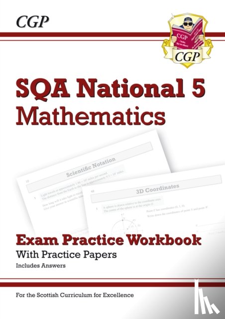CGP Books - National 5 Maths: SQA Exam Practice Workbook - includes Answers