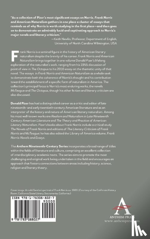 Pizer, Donald - Frank Norris and American Naturalism