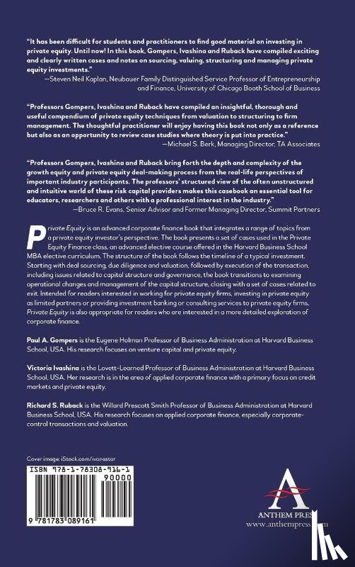 Gompers, Paul, Ivashina, Victoria, Ruback, Richard - Private Equity