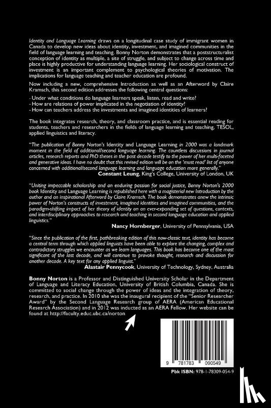 Norton, Bonny - Identity and Language Learning