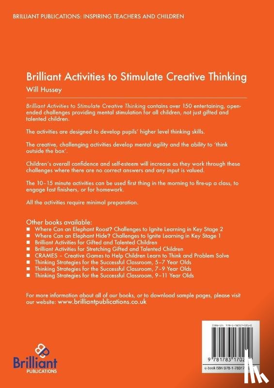 Hussey, Will - Brilliant Activities to Stimulate Creative Thinking