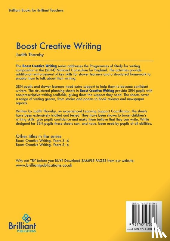 Thornby, Judith - Boost Creative Writing for 5-7 Year Olds