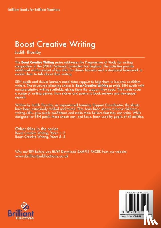 Thornby, Judith - Boost Creative Writing for 7-9 Year Olds