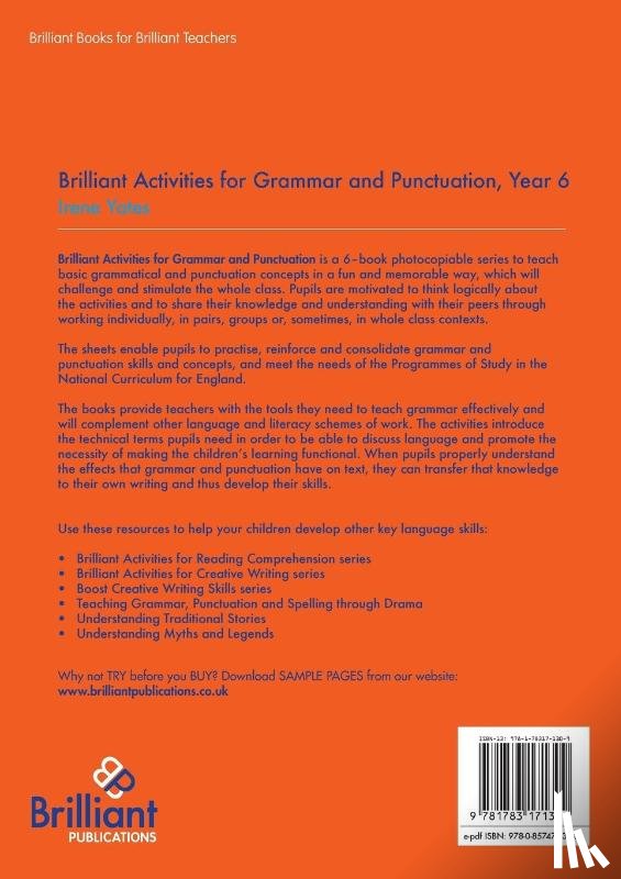 Yates, Irene - Brilliant Activities for Grammar and Punctuation, Year 6