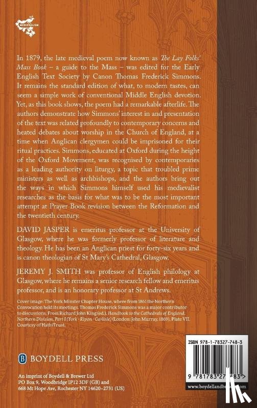 Jasper, Professor David, Smith, Jeremy J - Reinventing Medieval Liturgy in Victorian England