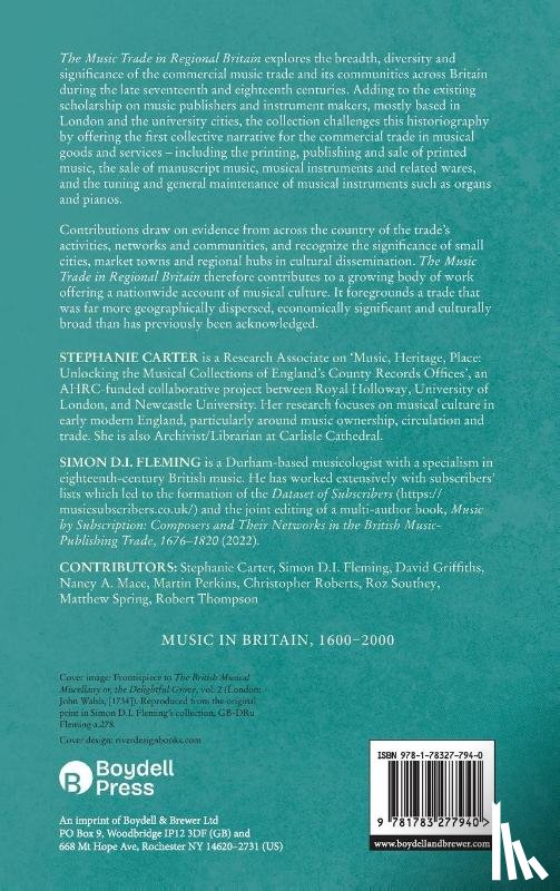  - The Music Trade in Regional Britain, 1650–1800