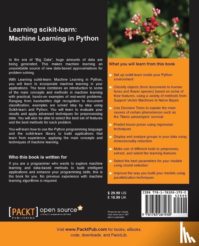 Garreta, Raul, Moncecchi, Guillermo - Learning scikit-learn: Machine Learning in Python
