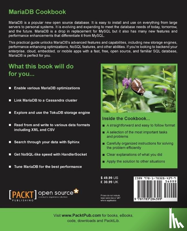Bartholomew, Daniel - MariaDB Cookbook
