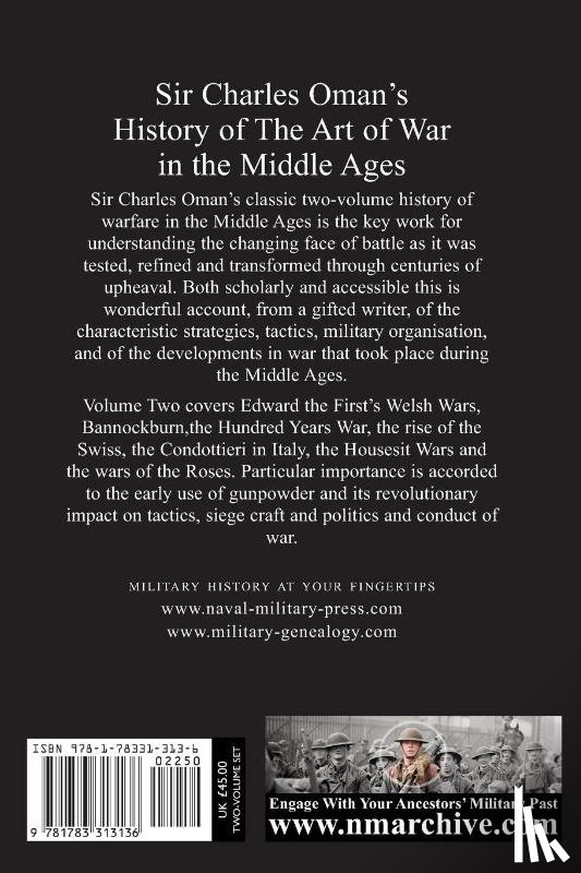 Oman, Sir Charles William - Sir Charles Oman's History Of The Art of War in the Middle Ages Volume 2