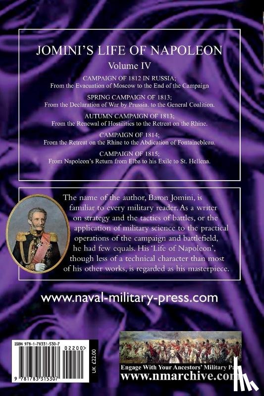 Jomini, Baron - JOMINI's LIFE OF NAPOLEON
