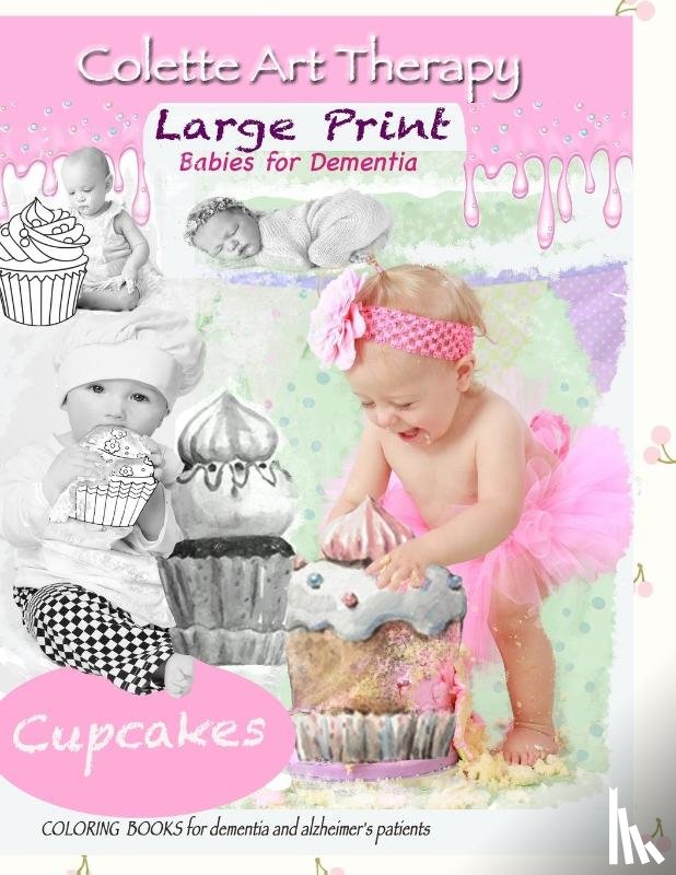 Art Therapy, Colette - Cupcakes Coloring Books for Dementia and Alzheimer's patients