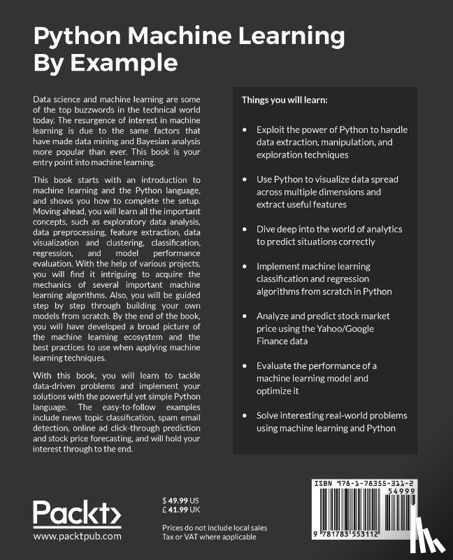 Liu, Yuxi (Hayden) - Python Machine Learning By Example