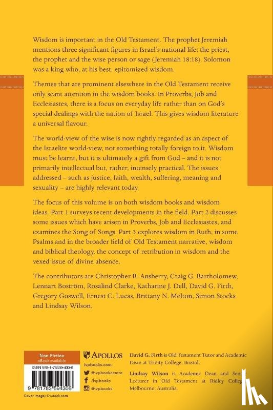 Firth, David G (Author) - Exploring Old Testament Wisdom