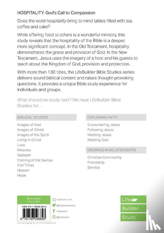 Pell, Patty (Reader) - Hospitality (Lifebuilder Study Guides)