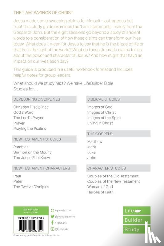 Connelly, Douglas (Author) - The 'I am' sayings of Christ (Lifebuilder Study Guides)