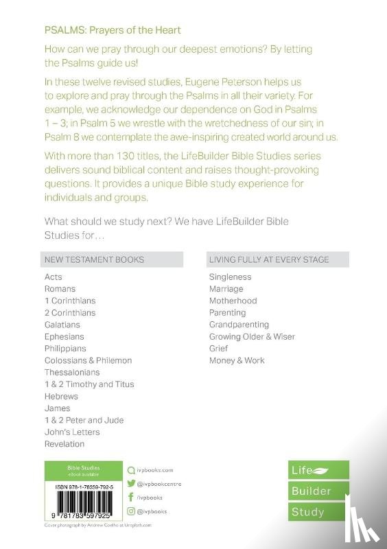 Peterson, Eugene H - Psalms (Lifebuilder Study Guides)