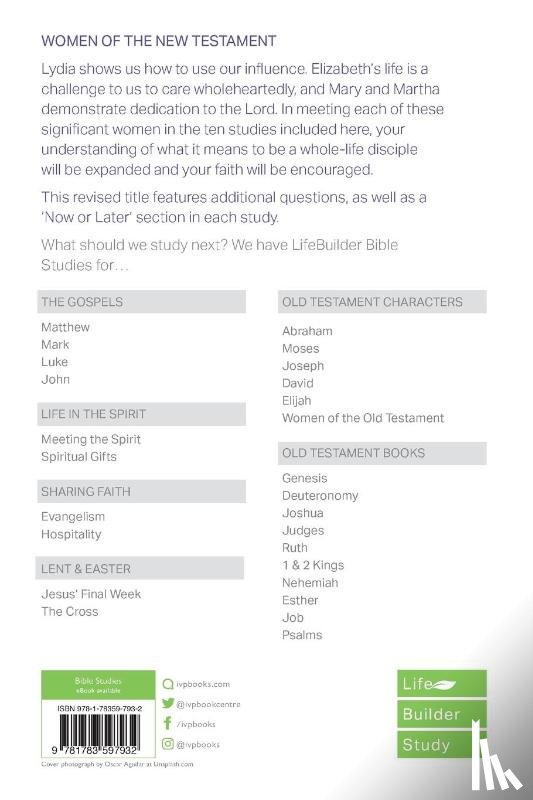 Le Peau, Phyllis J - Women of the New Testament (Lifebuilder Study Guides)