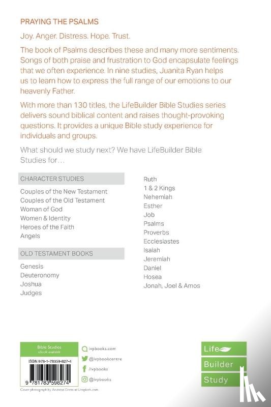 Ryan, J (Author) - Praying the Psalms (Lifebuilder Study Guides)