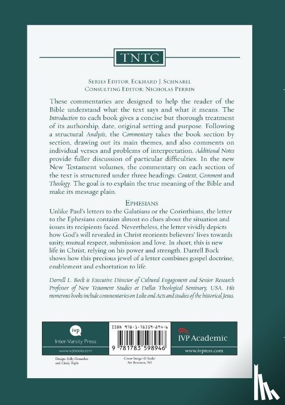 Bock, Darrell L (Author) - Ephesians