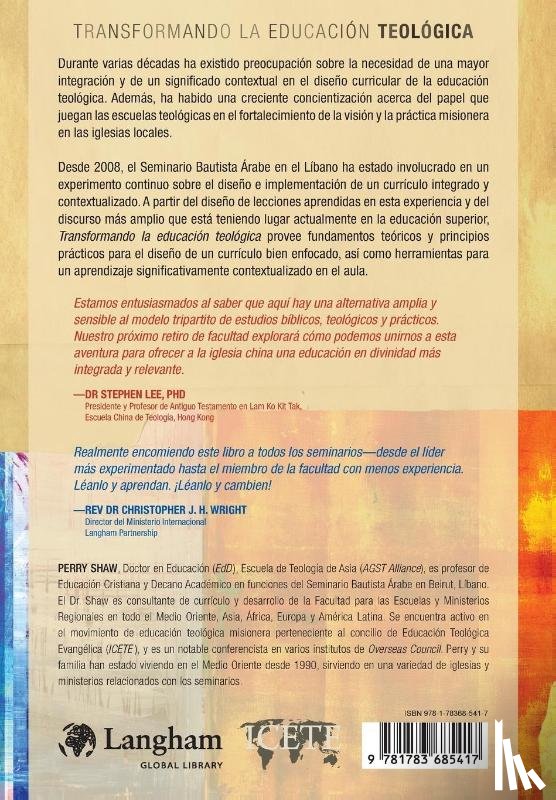 Shaw, Perry - Transformando la educacion teologica