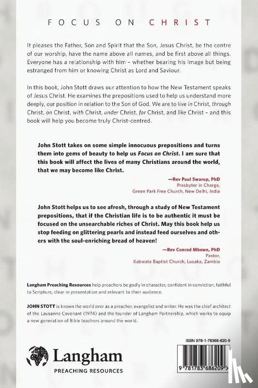 Stott, John R. W. - Focus on Christ