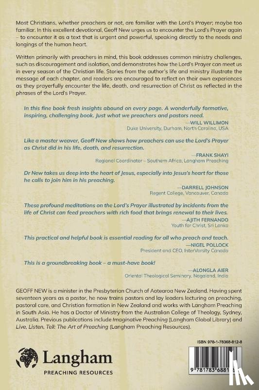 New, Geoff - Echoes . . . The Lord's Prayer in the Preacher's Life