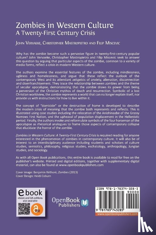 Vervaeke, John, Mastropietro, Christopher, Miscevic, Filip - Zombies in Western Culture