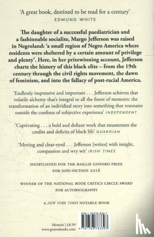Jefferson, Margo - Negroland