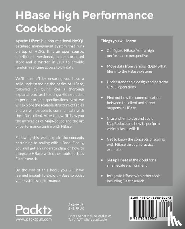 Choudhry, Ruchir - HBase High Performance Cookbook
