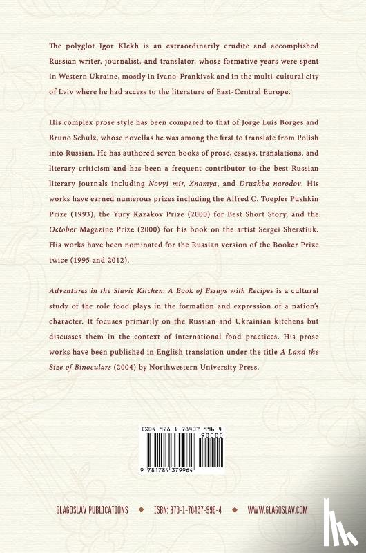 Klekh, Igor - Adventures in the Slavic Kitchen: A book of Essays with Recipes
