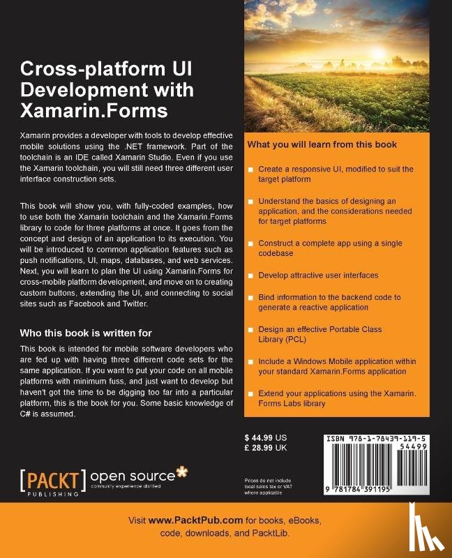 Johnson, Paul F. - Cross-platform UI Development with Xamarin.Forms