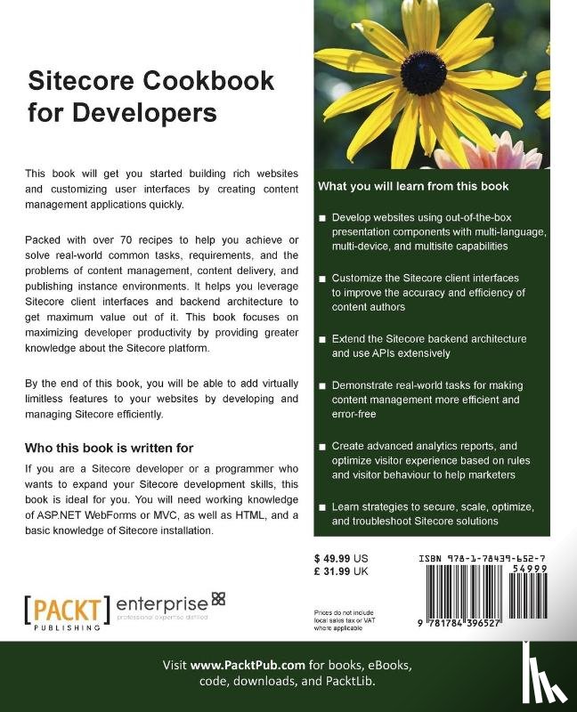 Patel, Yogesh - Sitecore Cookbook for Developers