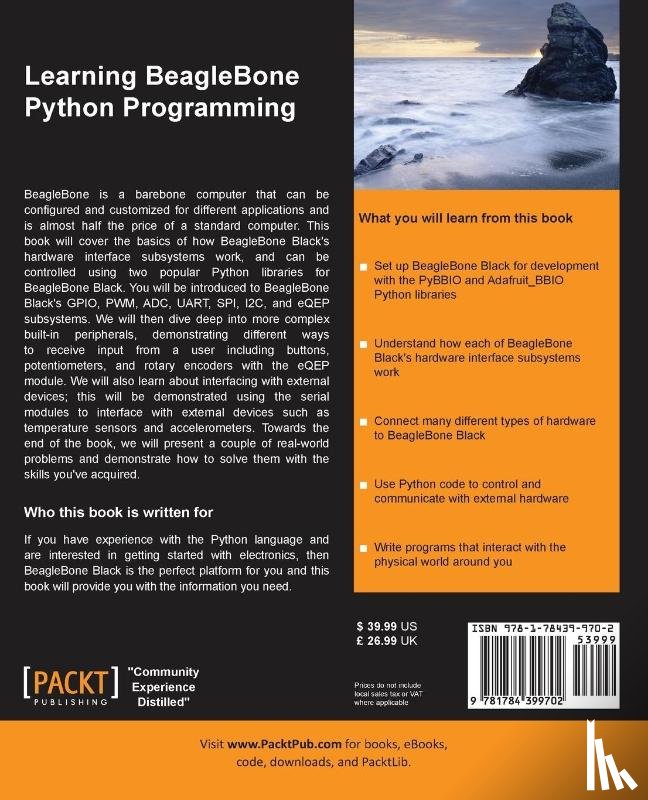 Hiam, Alexander - Learning BeagleBone Python Programming