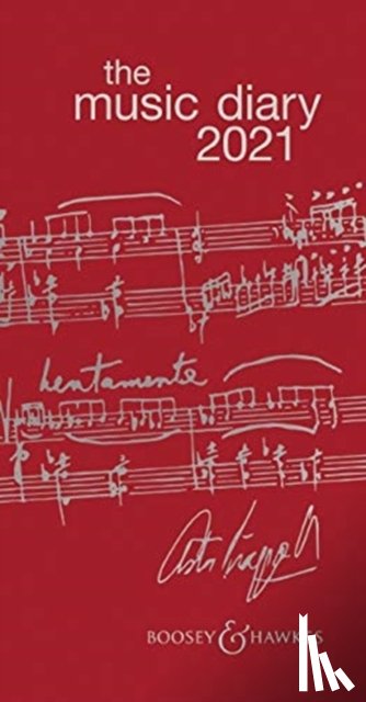  - BOOSEY & HAWKES MUSIC DIARY 2021 RED