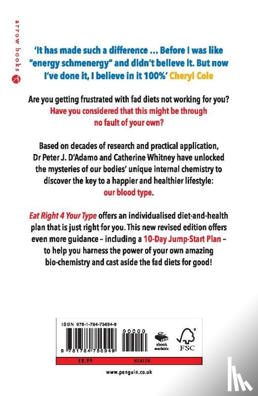 D'Adamo, Dr Peter - Eat Right 4 Your Type