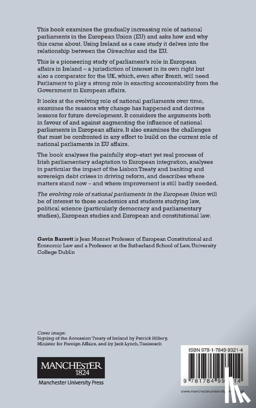 Barrett, Gavin - The Evolving Role of National Parliaments in the European Union