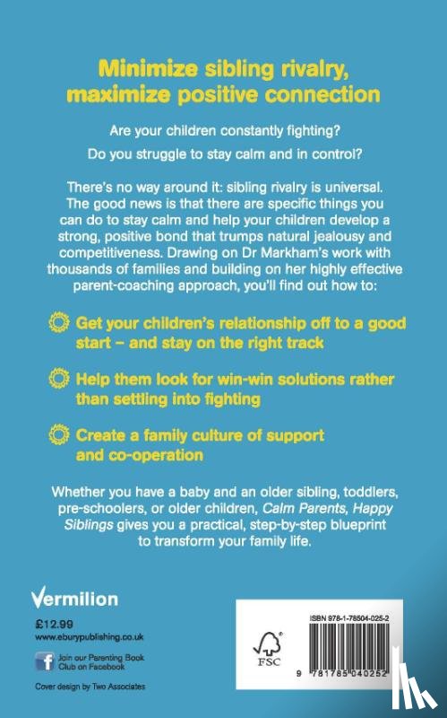 Markham, Dr Laura - Calm Parents, Happy Siblings