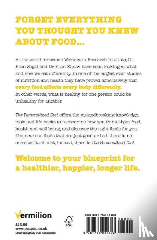 Segal, Dr Eran, Elinav, Dr Eran - The Personalized Diet