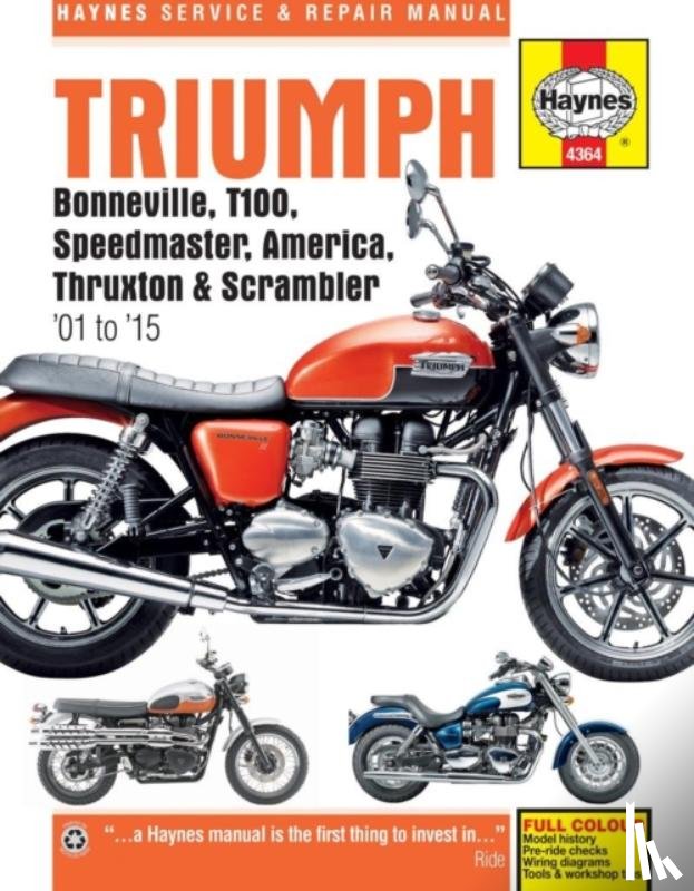 Cox, Penny - Triumph Bonneville, T100, Speedmaster, America, Thruxton & Scrambler (01 - 15)
