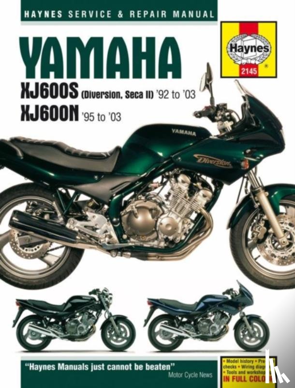 Haynes Publishing - Yamaha XJ600S (Diversion, Seca II) & XJ600N Fours (92 - 03) Haynes Repair Manual